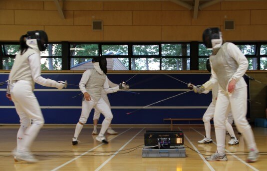 Electric Foil action with scoring box Electric Foil