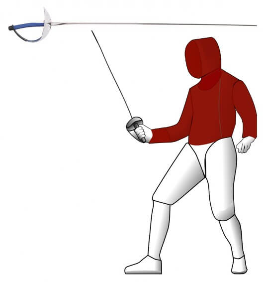 Sabre and Target Area Sabre and showing Target Area